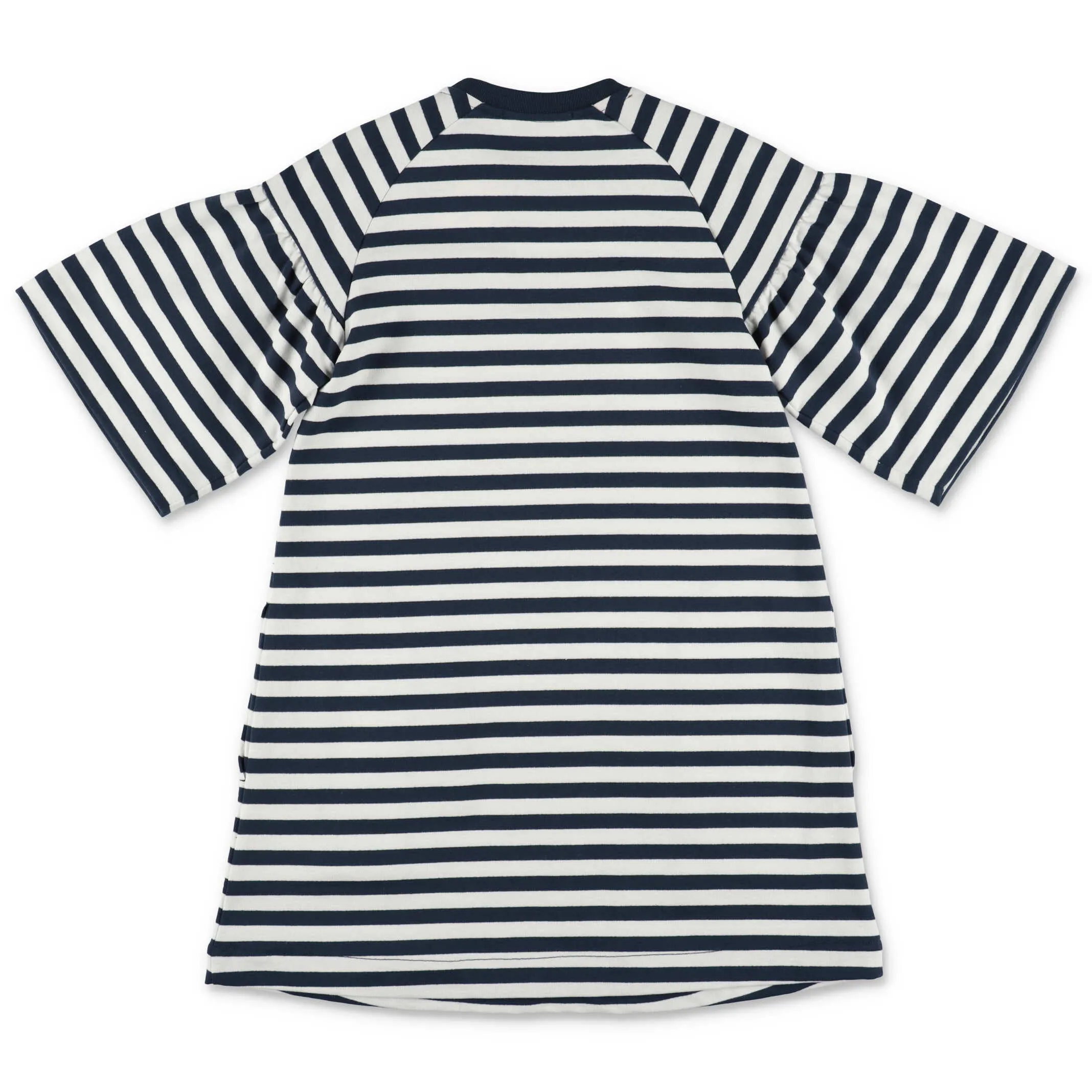 Alberta Ferretti Kids Logo Printed Striped Dress