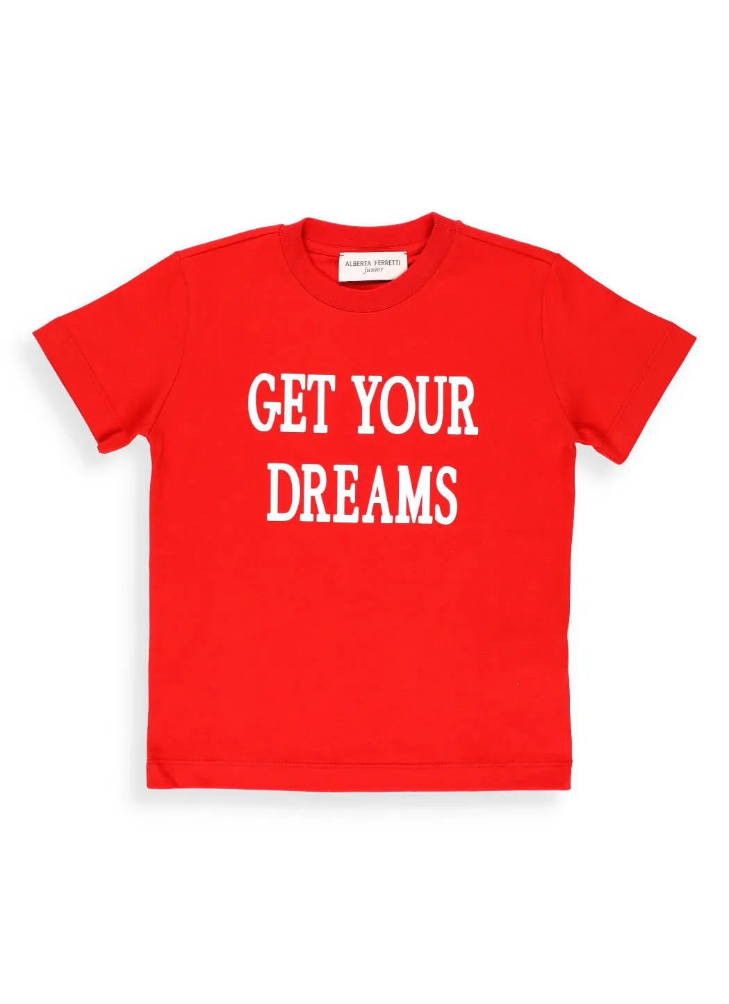 Alberta Ferretti Kids Slogan Print Crewneck T-Shirt