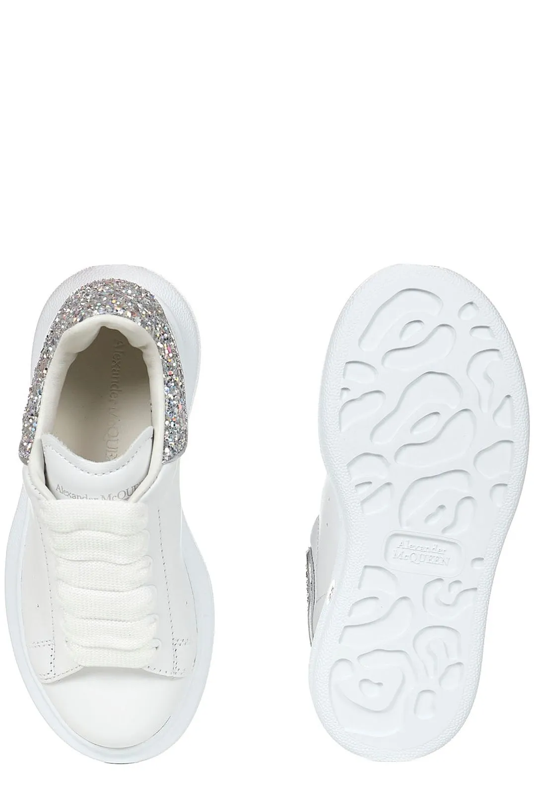 Alexander McQueen Kids Glitter Lace-Up Sneakers