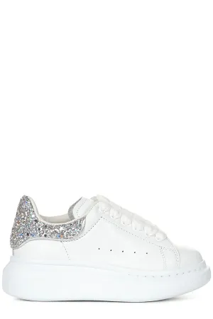 Alexander McQueen Kids Glitter Lace-Up Sneakers