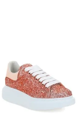 Alexander McQueen Kids Oversized Glitter Sneakers