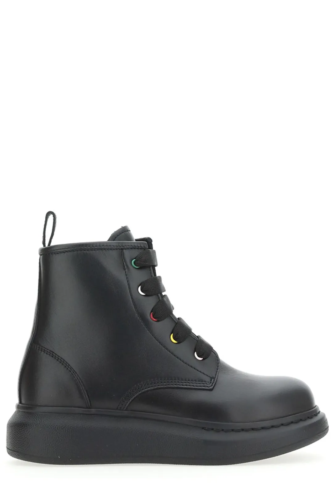 Alexander McQueen Kids Oversized Round Toe Boots