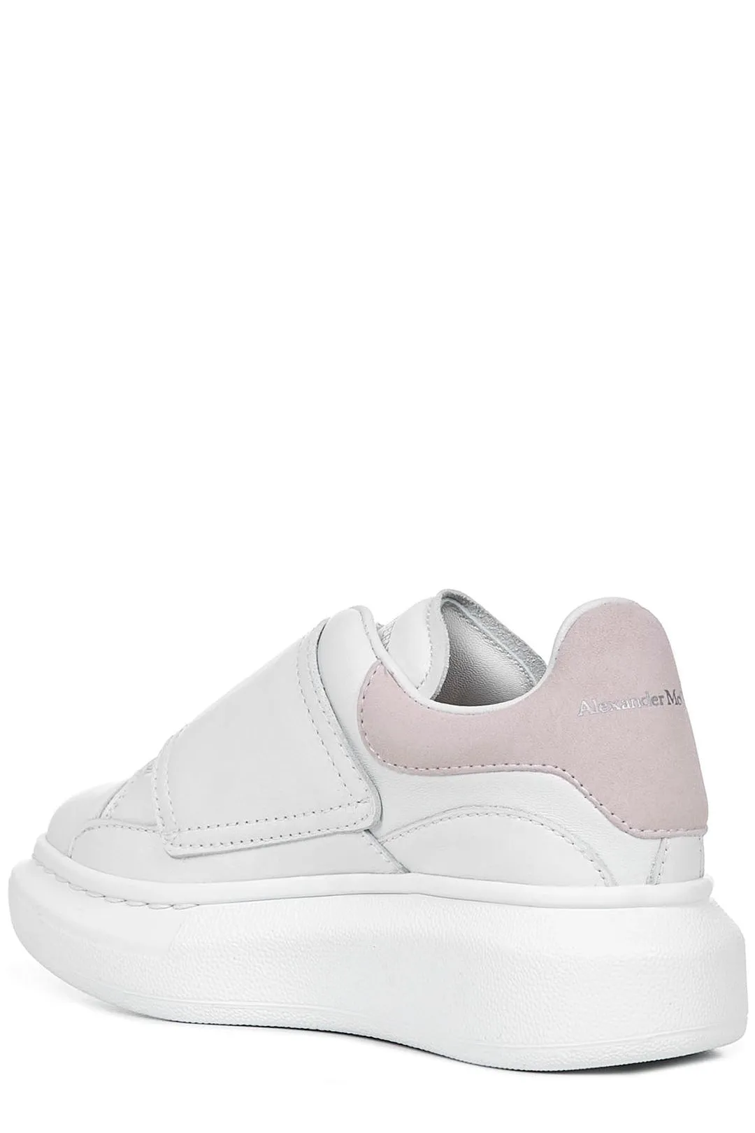 Alexander McQueen Kids Round Toe Touch Strap Sneakers