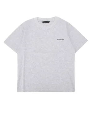 Balenciaga Kids Logo Print Crewneck T-Shirt