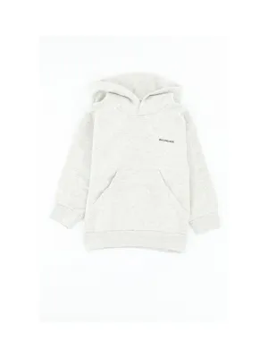 Balenciaga Kids Logo Printed Long-Sleeved Hoodie