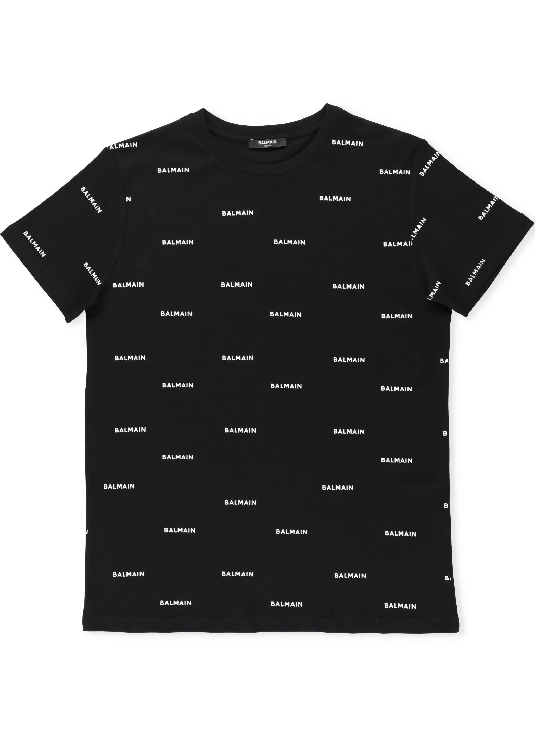 Balmain Kids Allover Logo Printed T-Shirt
