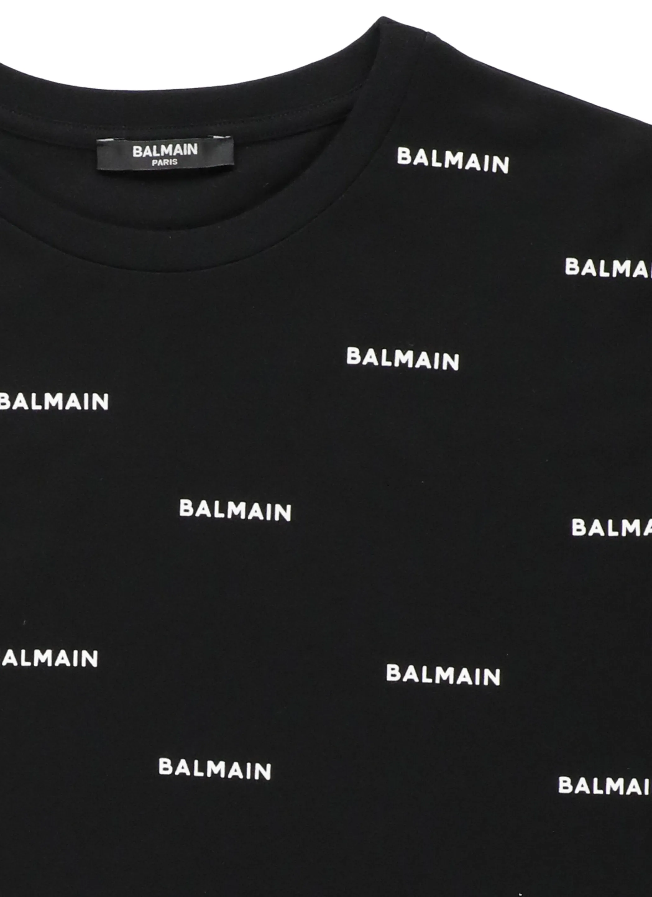 Balmain Kids Allover Logo Printed T-Shirt