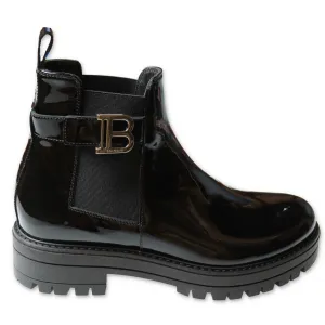 Balmain Kids B Plaque Ankle Boots