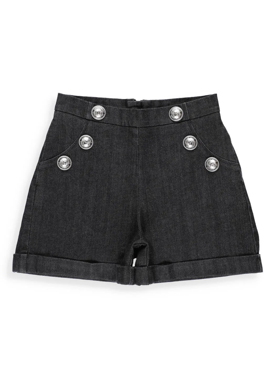 Balmain Kids Button Detail Shorts