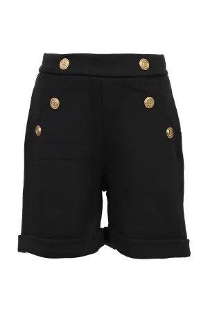 Balmain Kids Button Detail Tailored Shorts