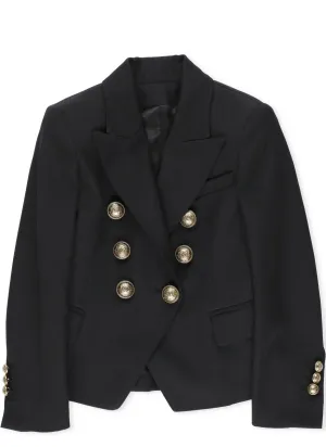 Balmain Kids Double Breasted Blazer