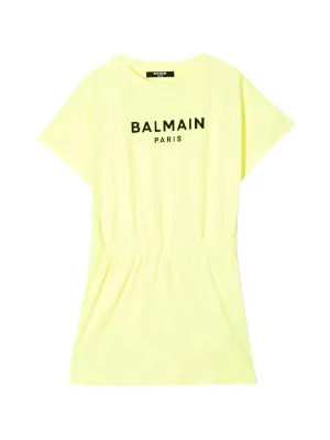 Balmain Kids Elasticated Waist T-Shirt Dress