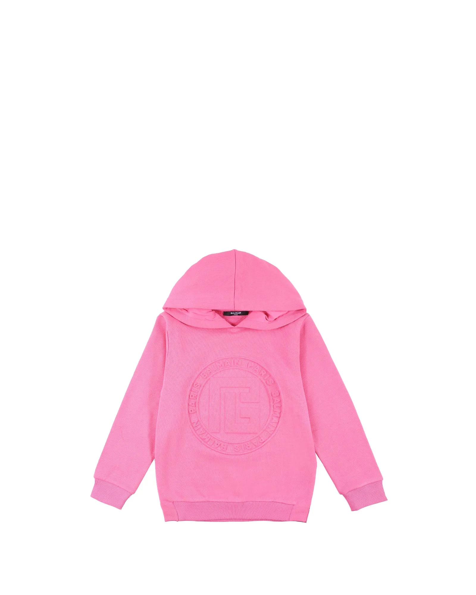 Balmain Kids Logo Embossed Hoodie