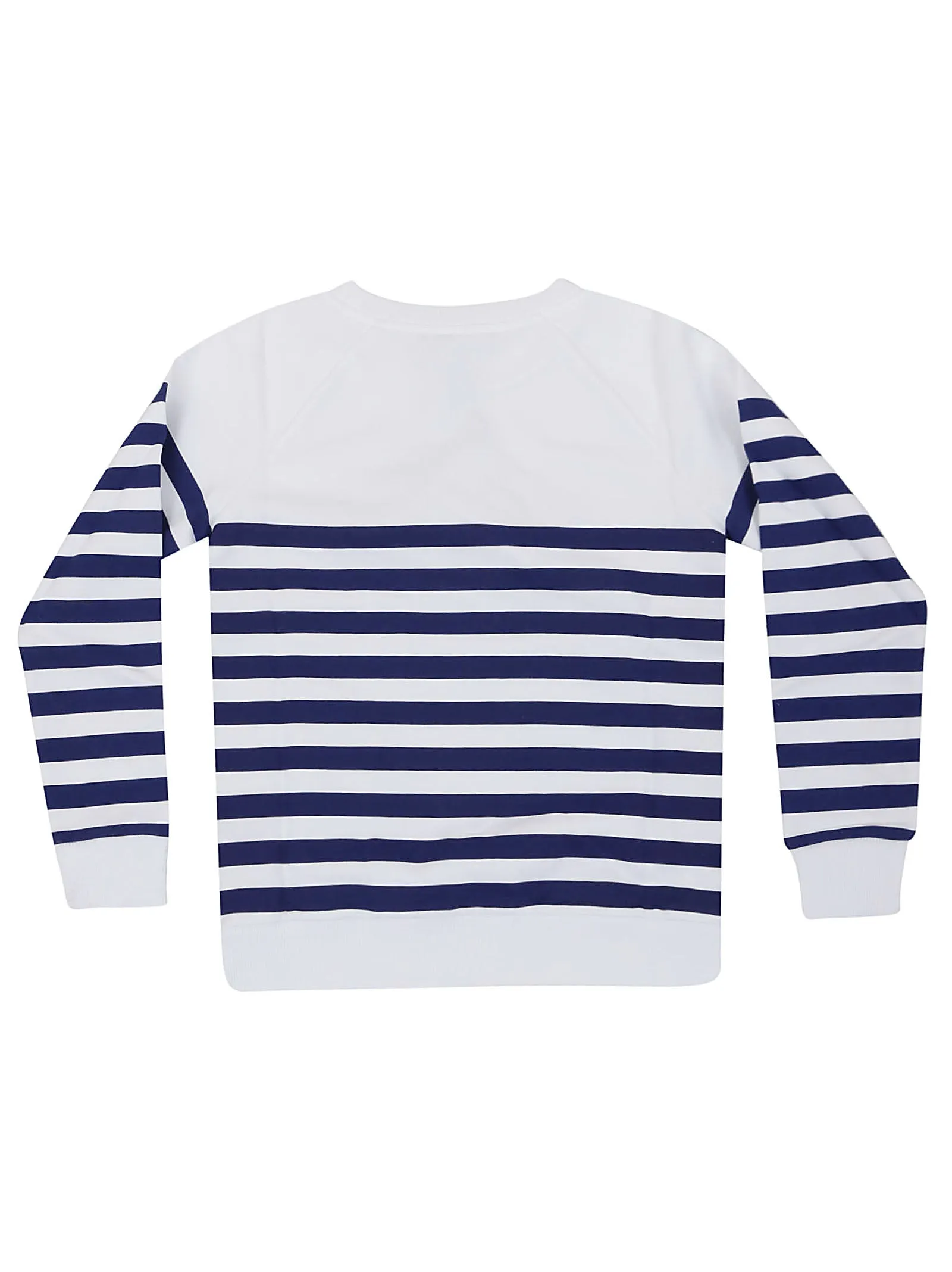 Balmain Kids Logo Embossed Striped Sweatshirt