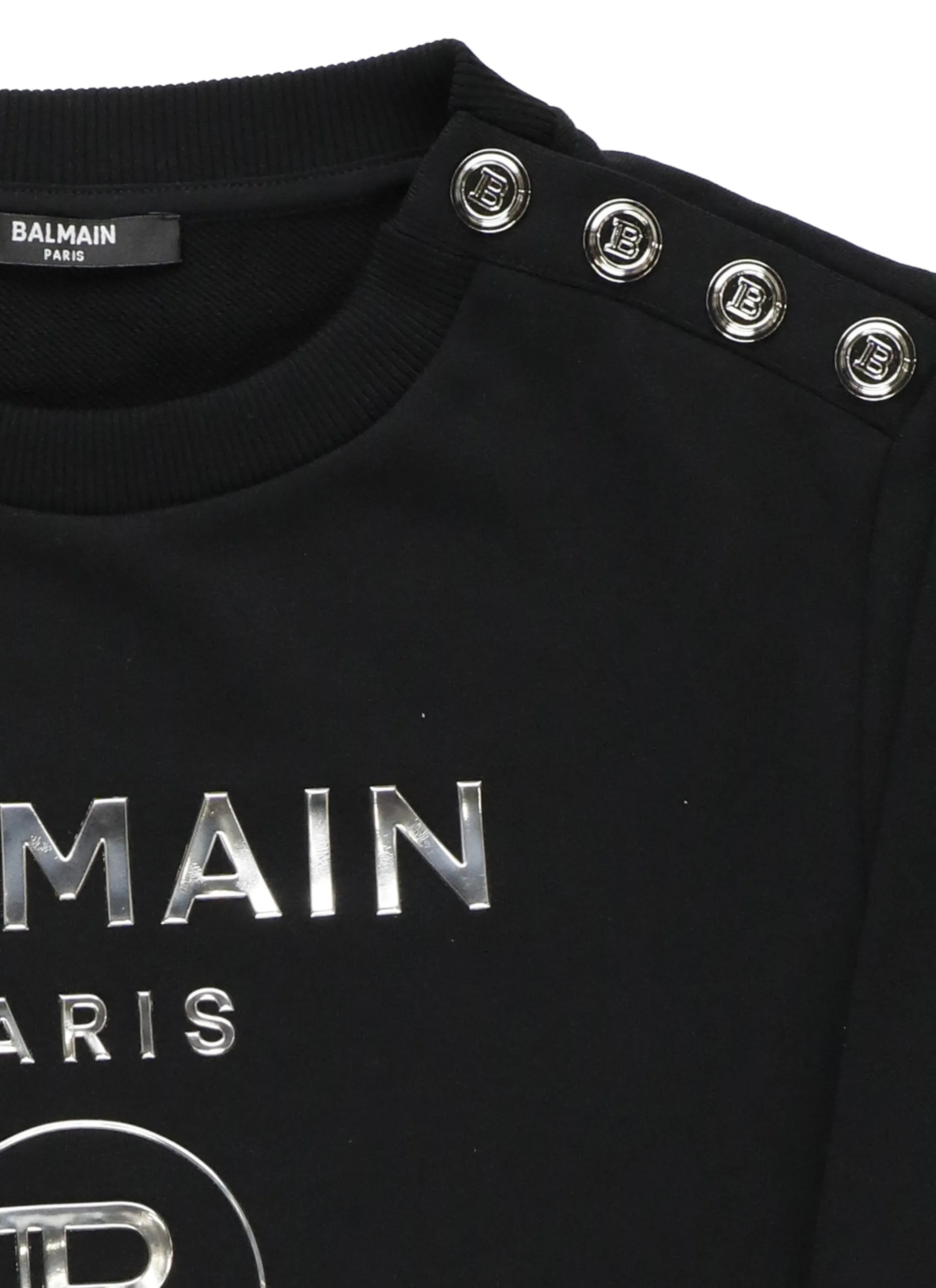 Balmain Kids Logo Embossed Sweatshirt