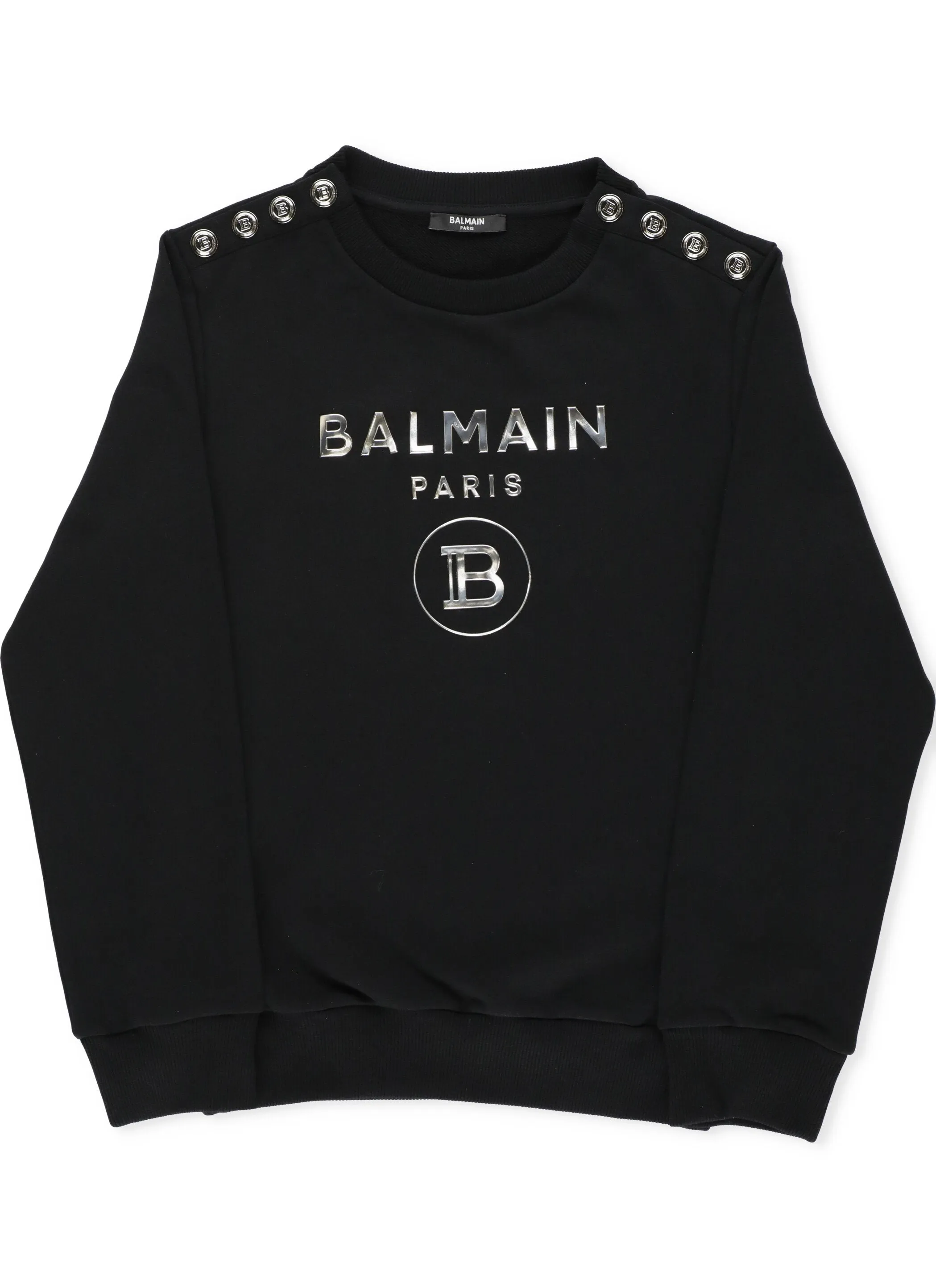 Balmain Kids Logo Embossed Sweatshirt