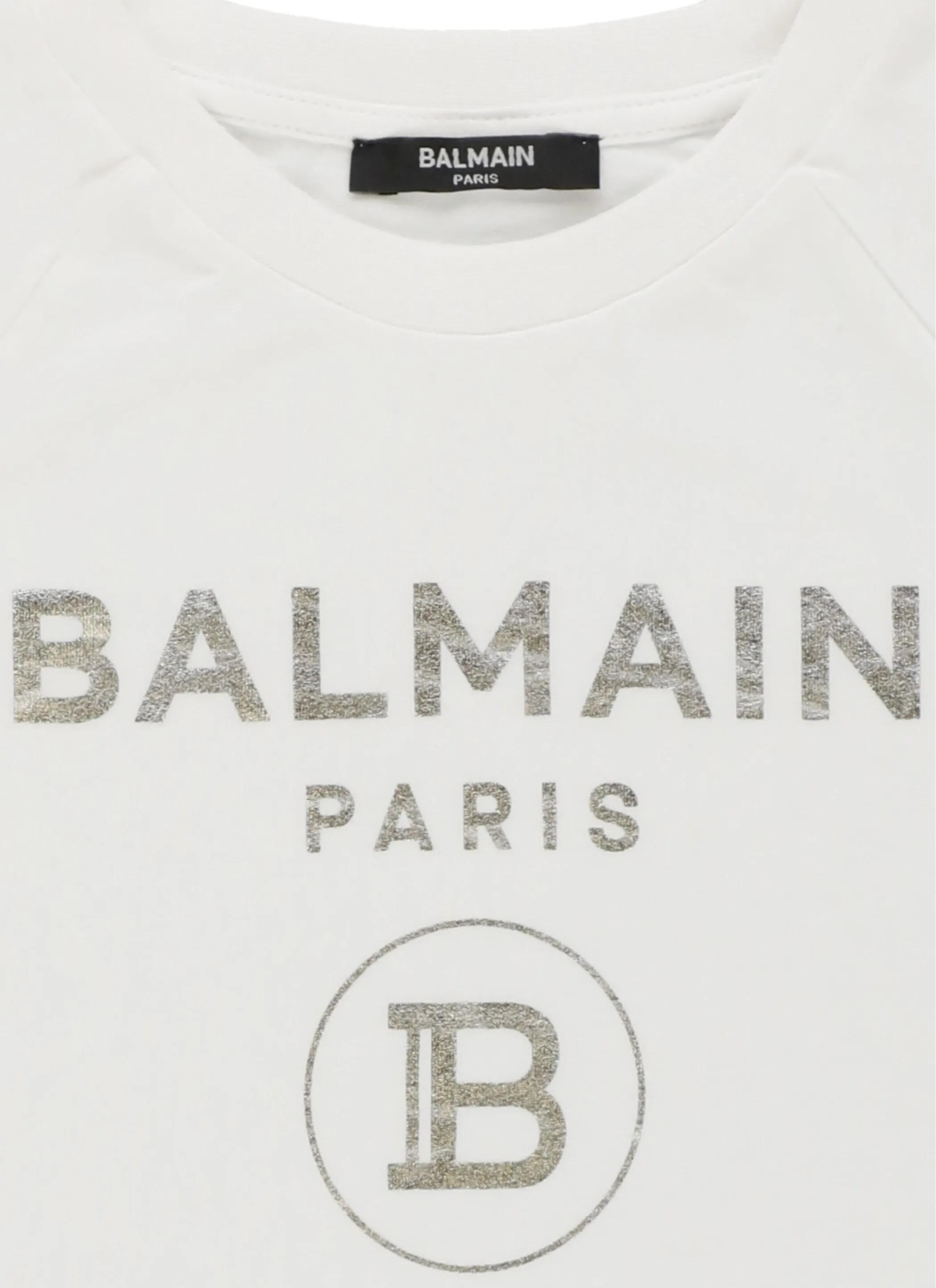 Balmain Kids Logo Print Crewneck T-Shirt