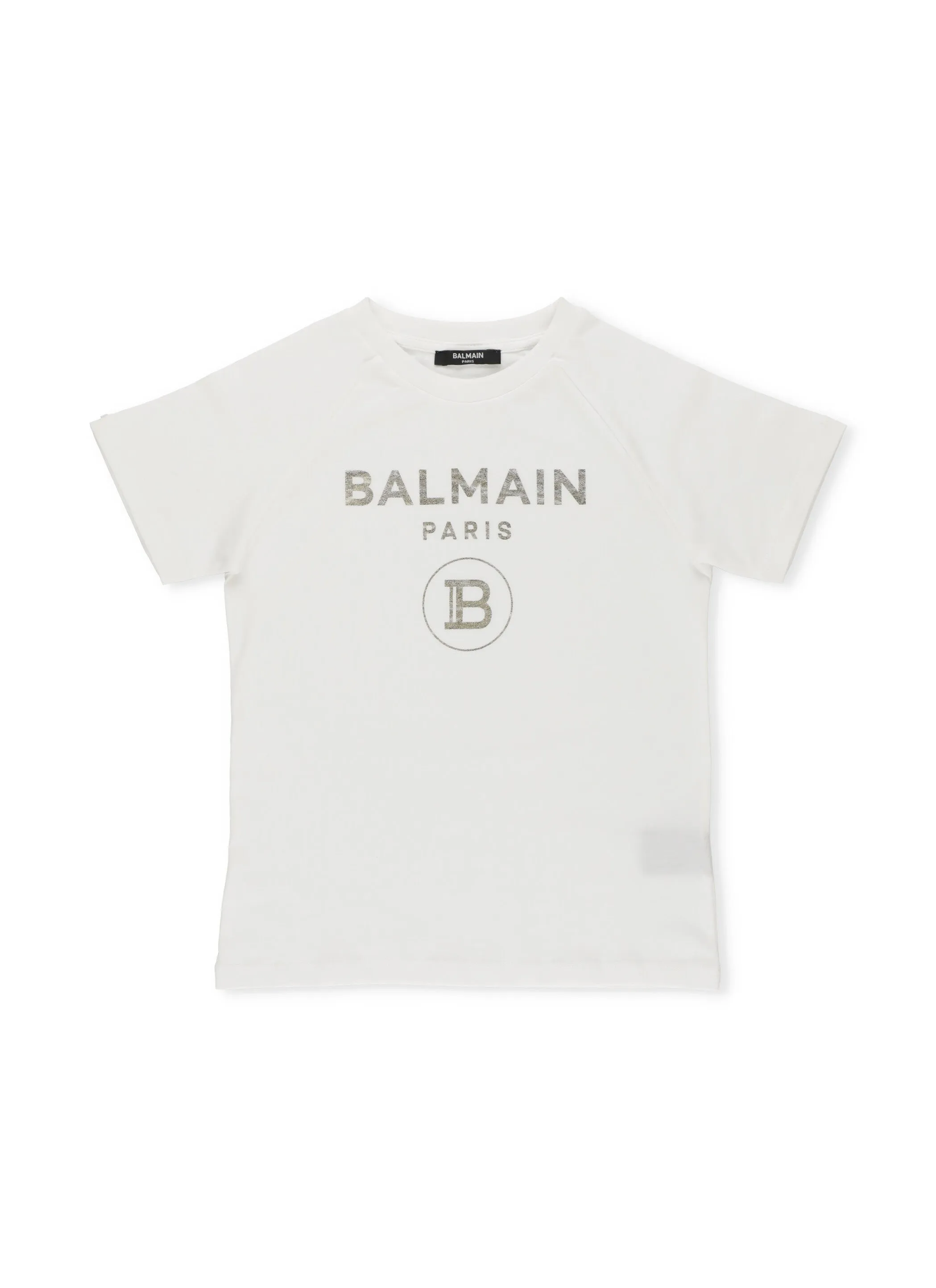 Balmain Kids Logo Print Crewneck T-Shirt