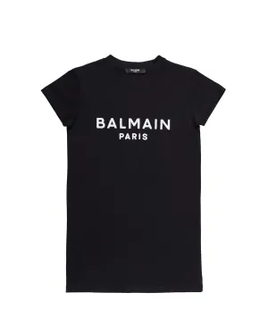 Balmain Kids Logo Print T-Shirt Dress