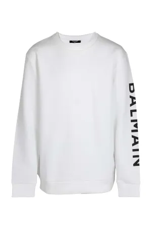 Balmain Kids Logo Printed Crewneck Sweatshirt