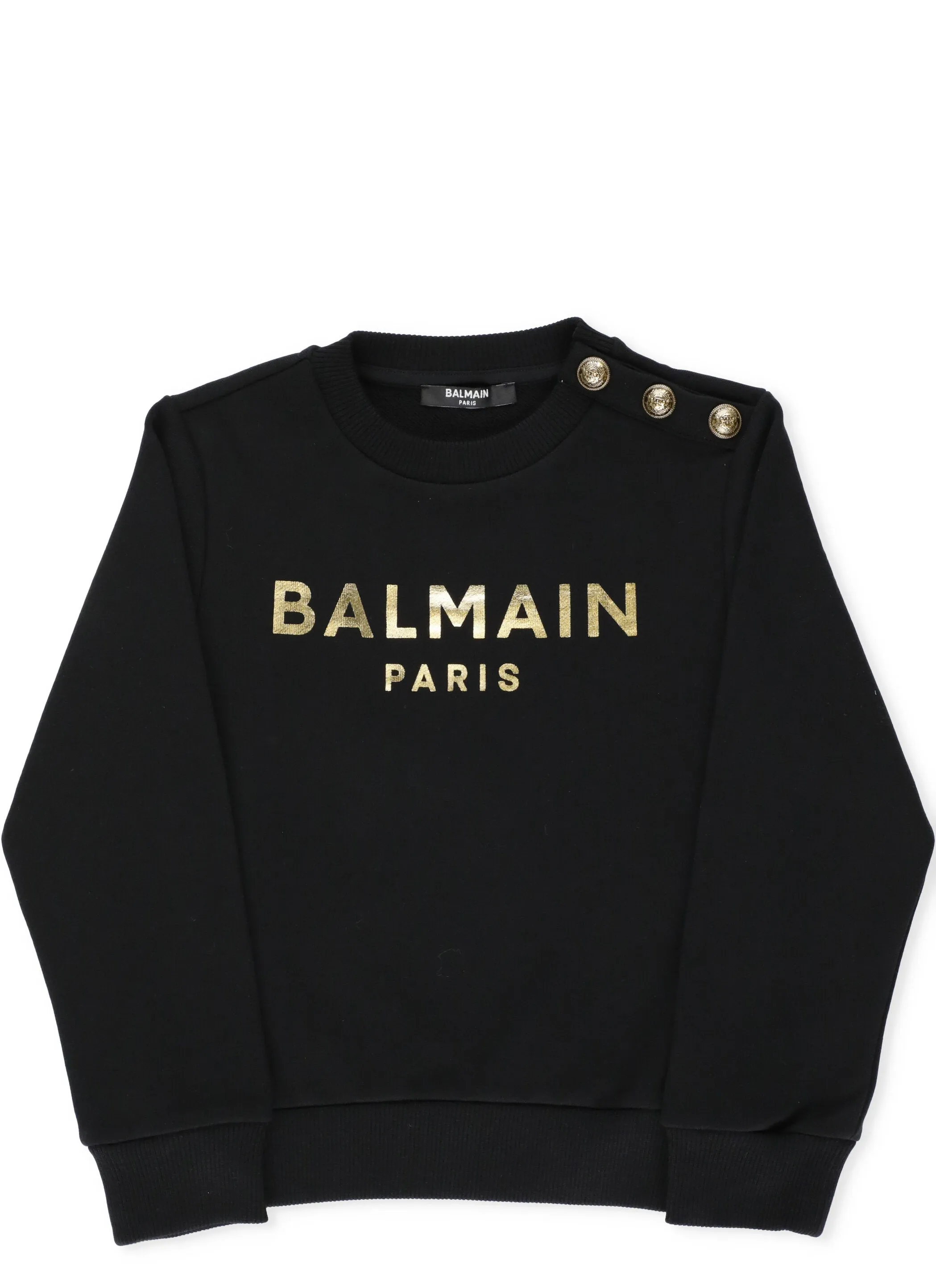 Balmain Kids Logo Printed Crewneck Sweatshirt