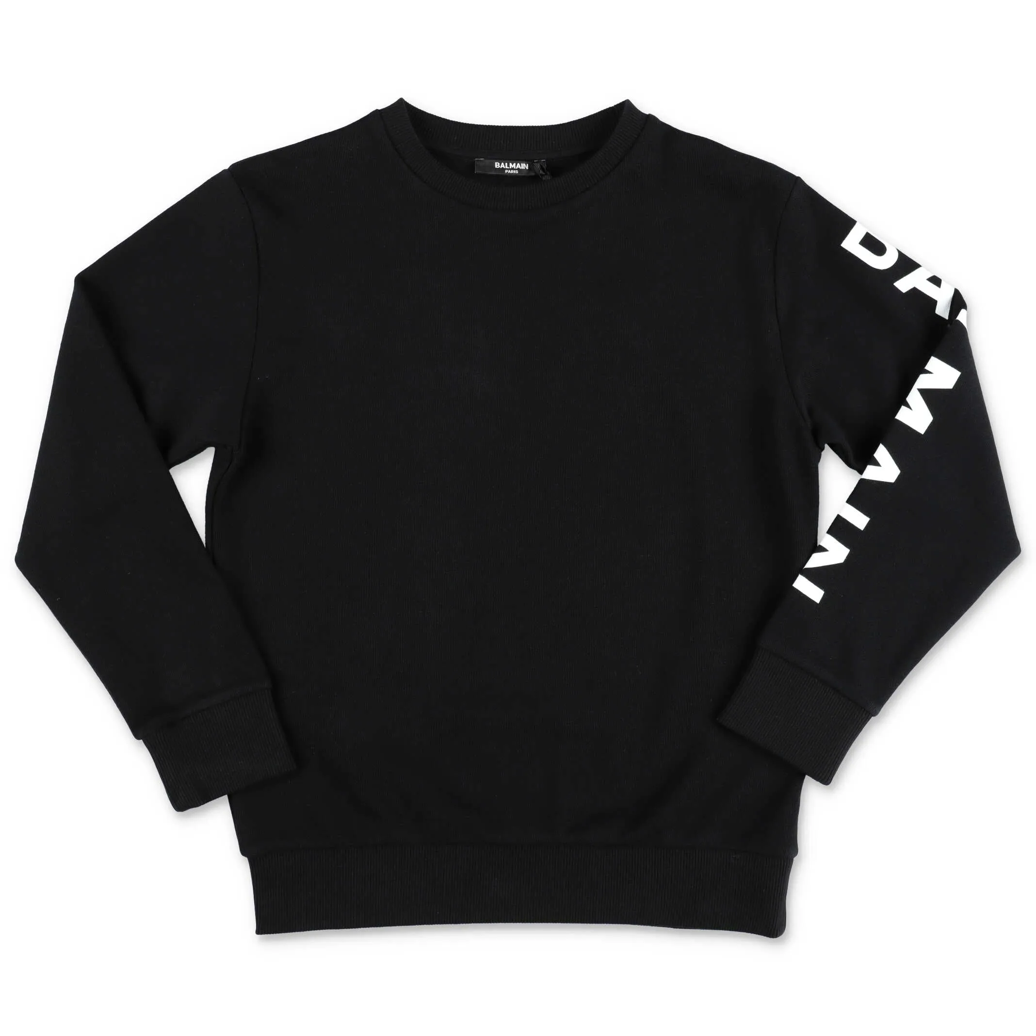 Balmain Kids Logo Printed Crewneck Sweatshirt