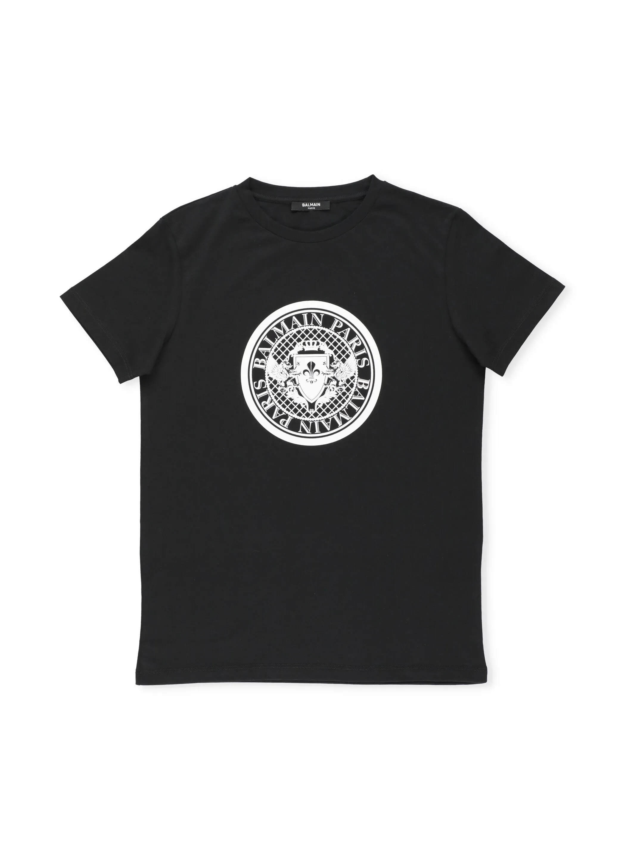 Balmain Kids Logo Printed Crewneck T-Shirt