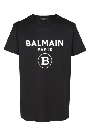 Balmain Kids Logo Printed Crewneck T-Shirt