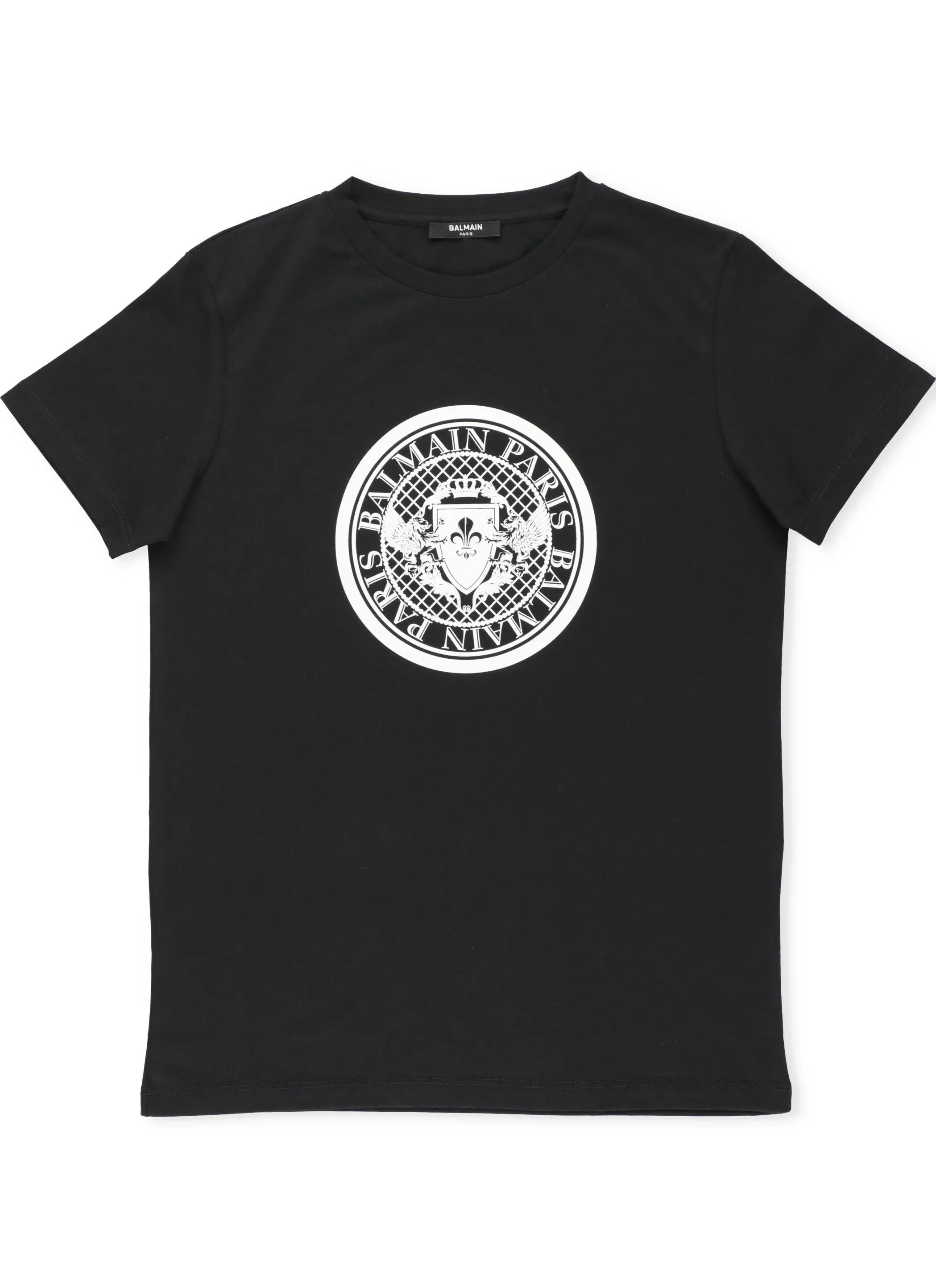 Balmain Kids Logo Printed Crewneck T-Shirt