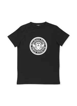 Balmain Kids Logo Printed Crewneck T-Shirt
