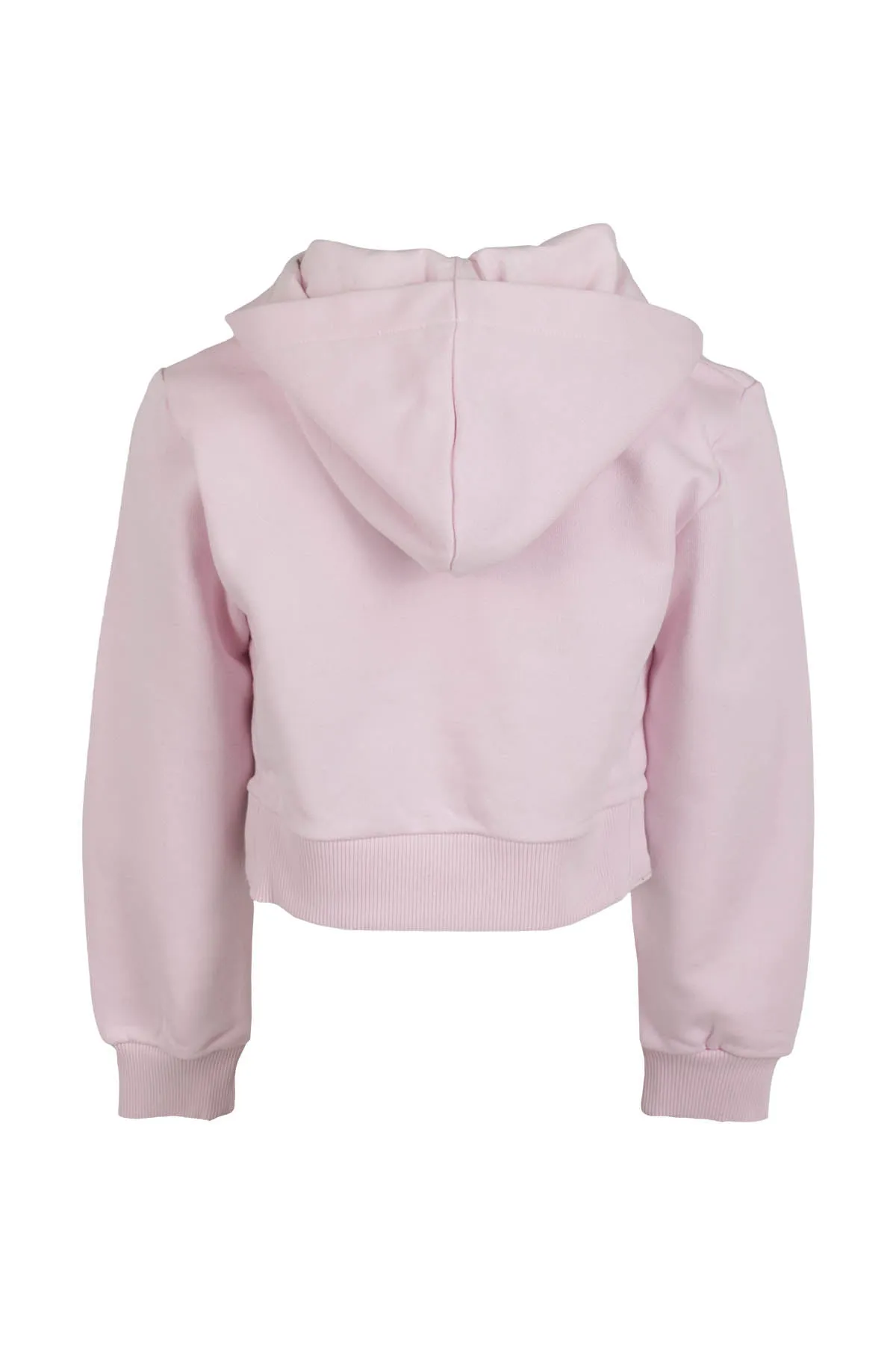 Balmain Kids Logo Printed Cropped Hoodie