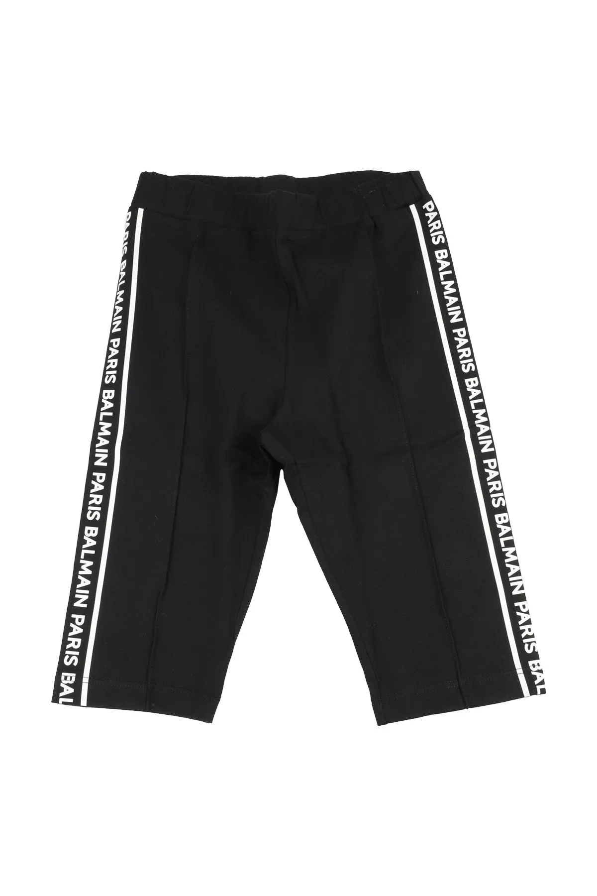 Balmain Kids Logo Printed Cropped Leggings