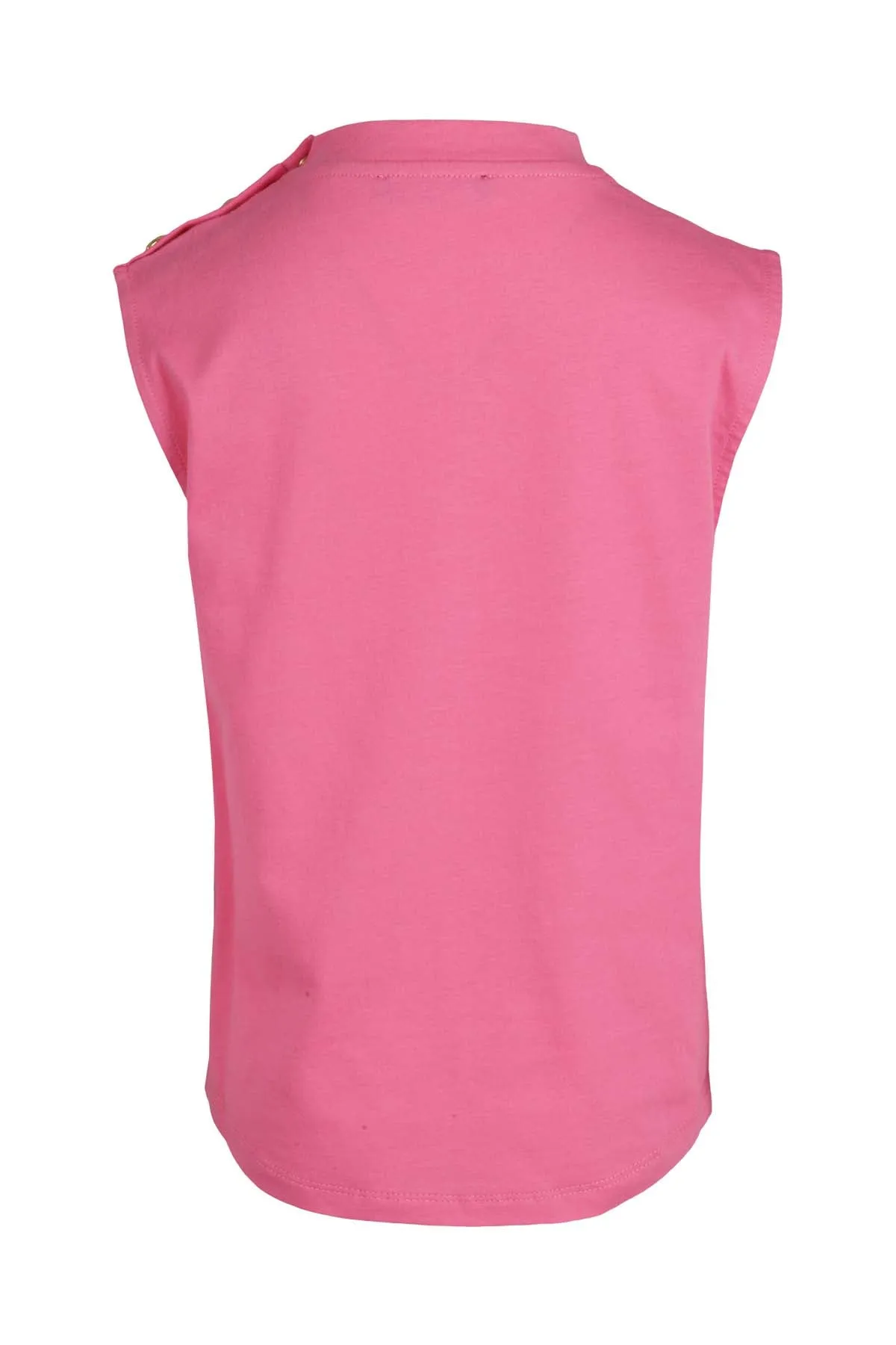 Balmain Kids Logo Printed Sleeveless Top