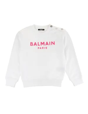 Balmain Kids Logo Printed Sweatshirt