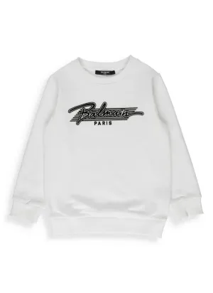 Balmain Kids Logo Printed Sweatshirt