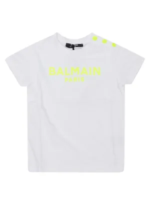 Balmain Kids Logo Printed T-Shirt