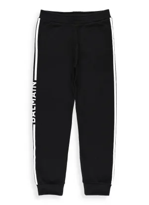 Balmain Kids Logo Side Stripe Track Pants