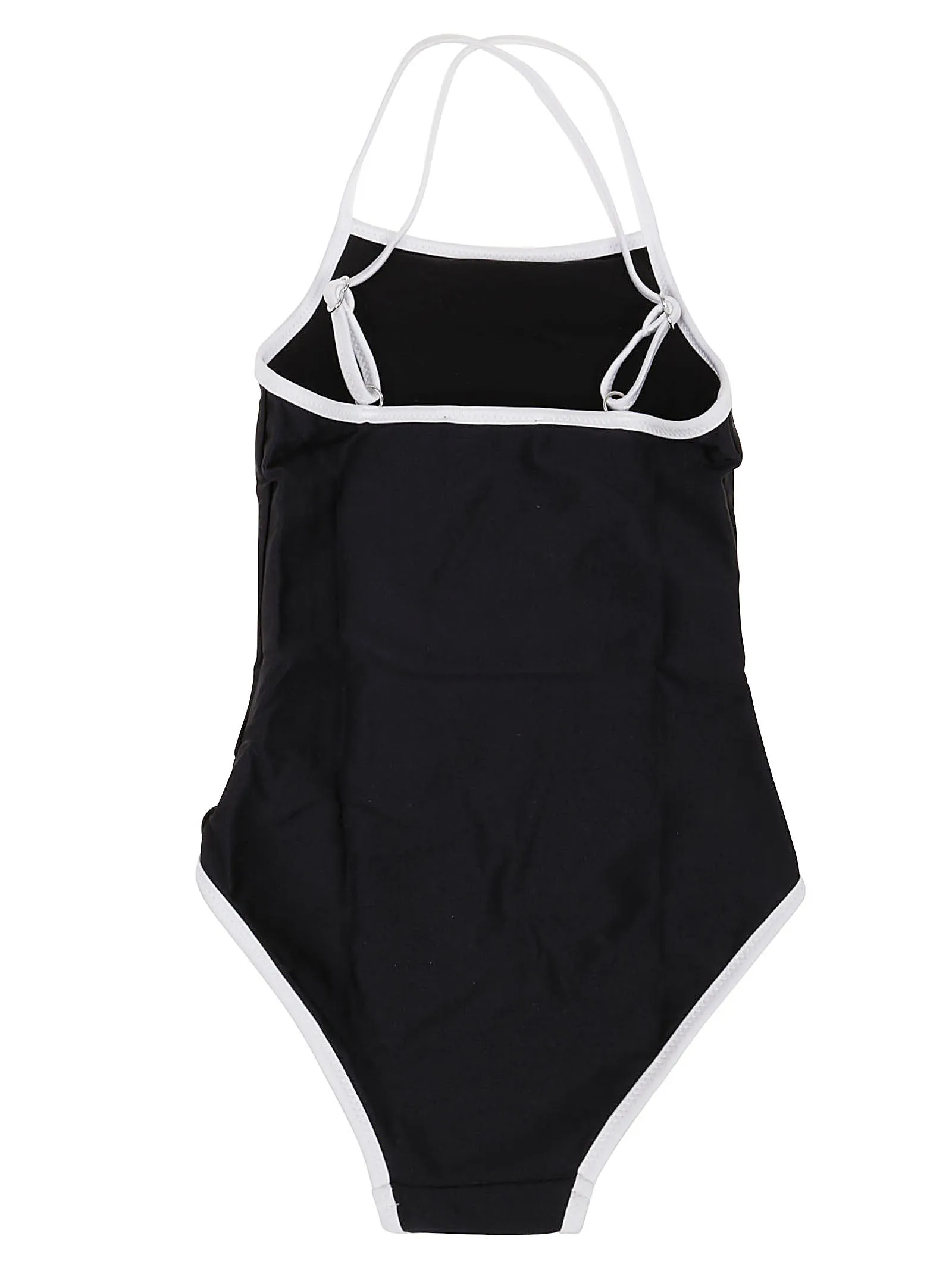 Balmain Kids Metallic Logo Printed Swimsuit