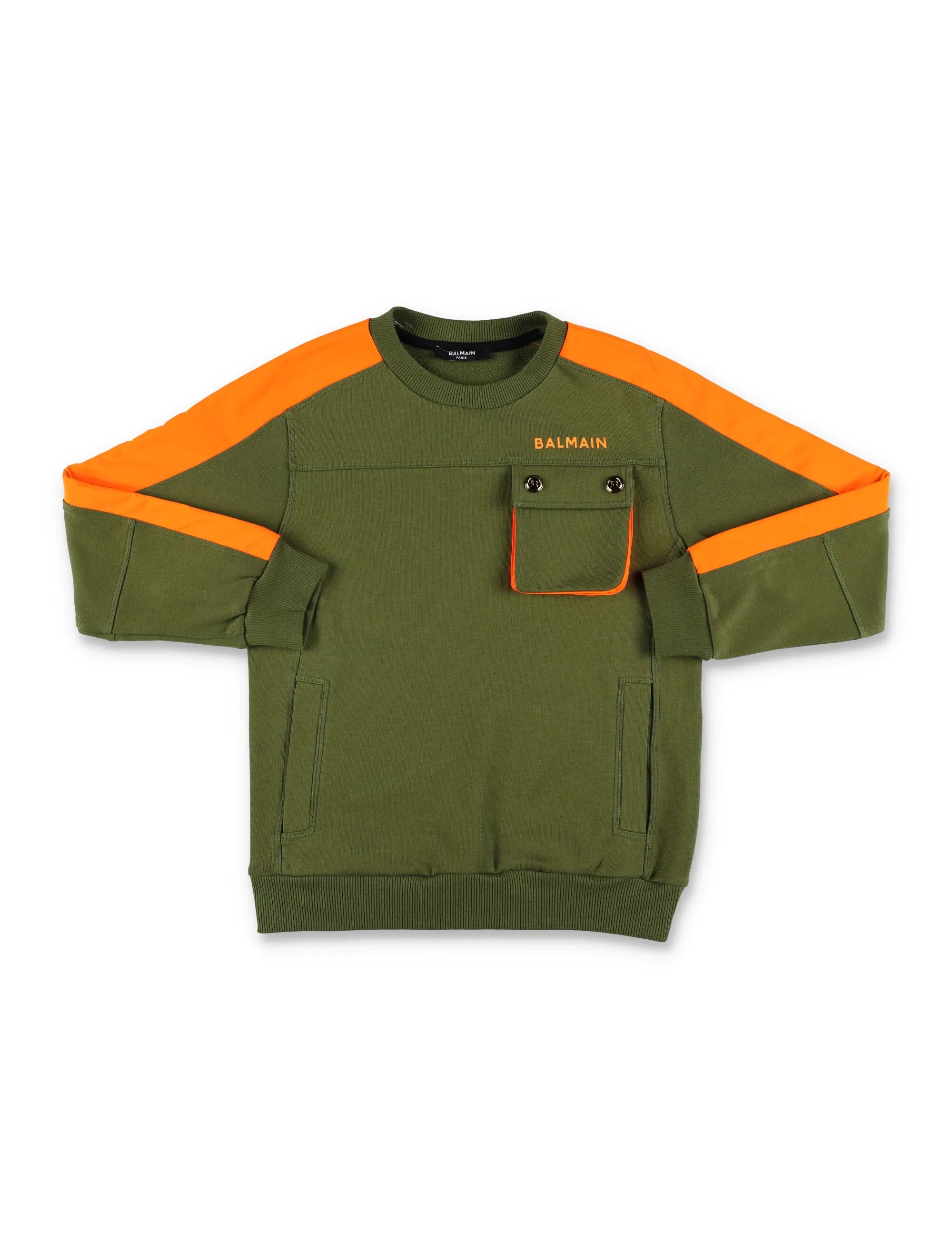 Balmain Kids Pocket Crewneck Sweatshirt