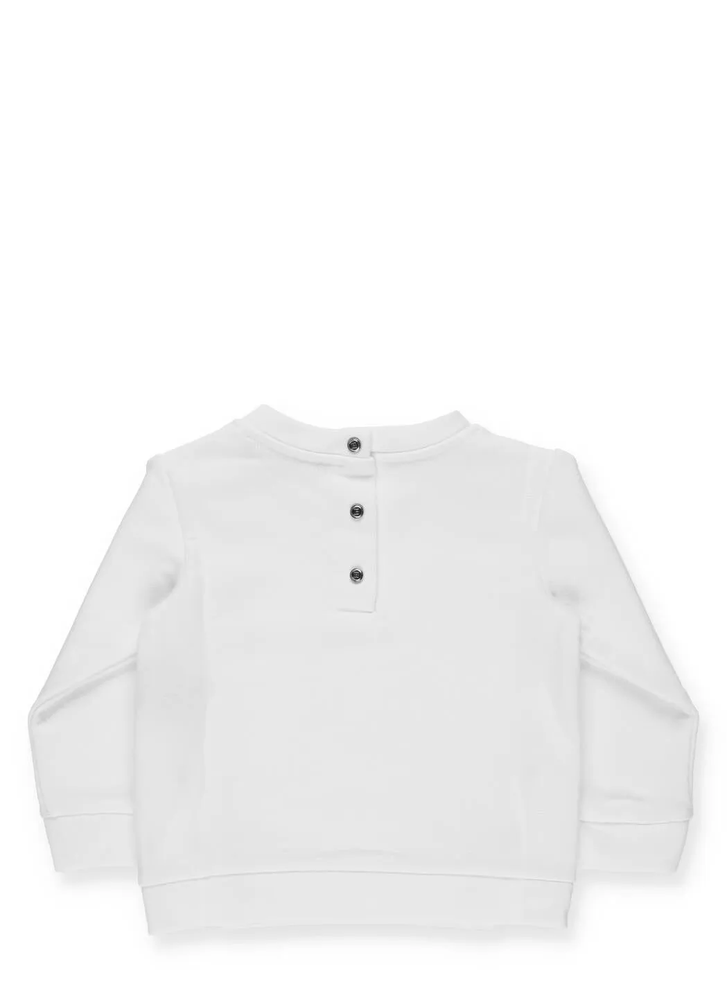 Balmain Kids Sequin Logo Button Detail Sweatshirt