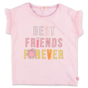 Billieblush Slogan Printed Crewneck T-Shirt