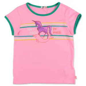 Billieblush Unicorn Striped T-Shirt