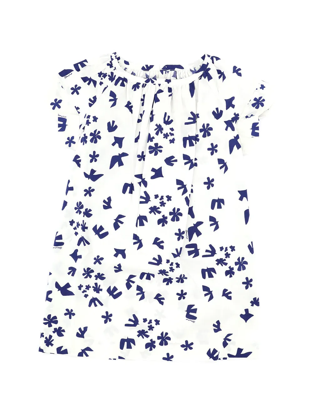 Bonpoint Allover Graphic Printed Short Sleeved Dress