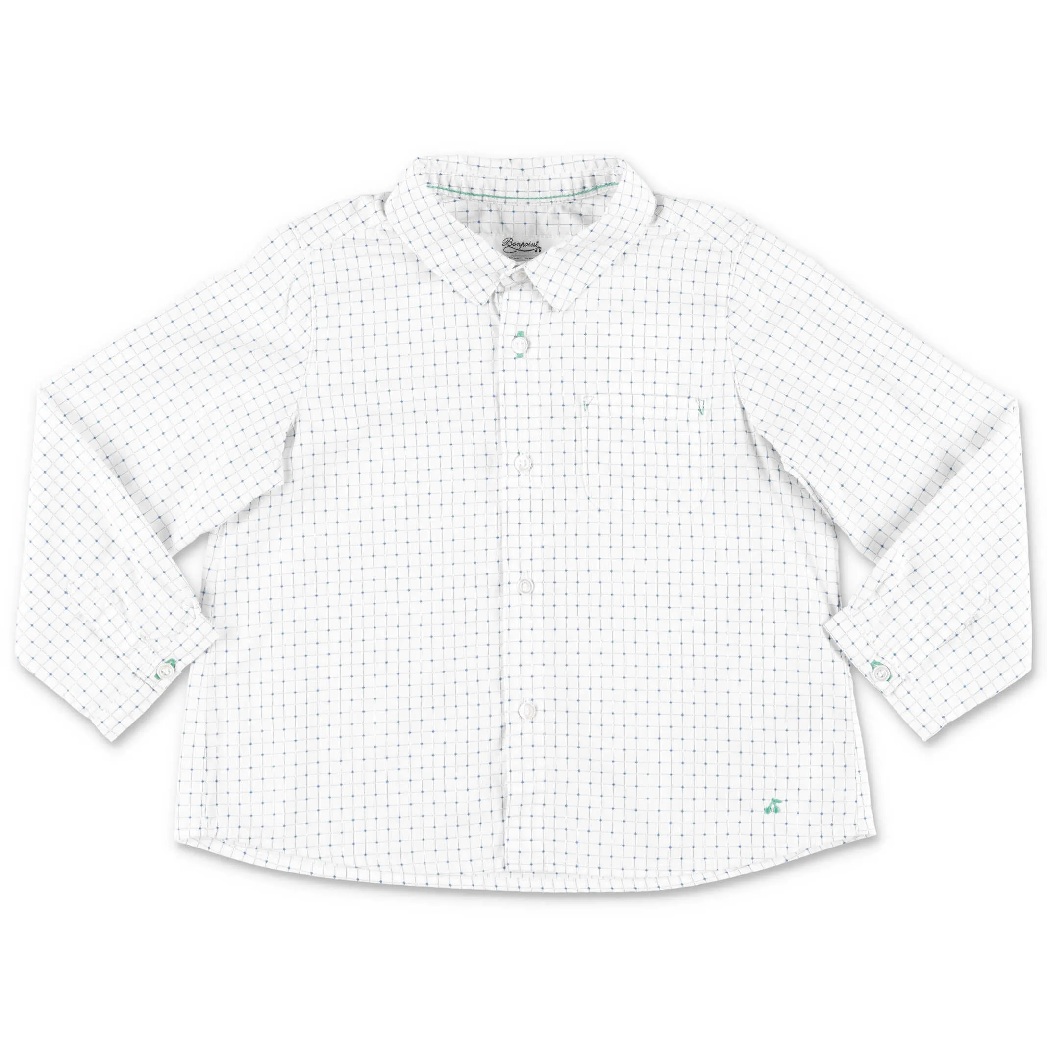 Bonpoint Malo Check Print Shirt