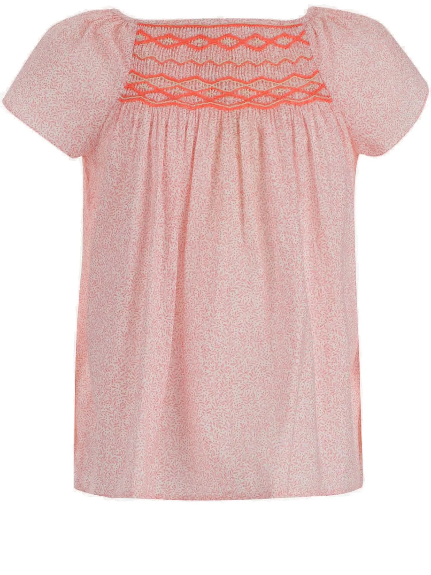 Bonpoint Short Sleeved Round-Neck Blouse