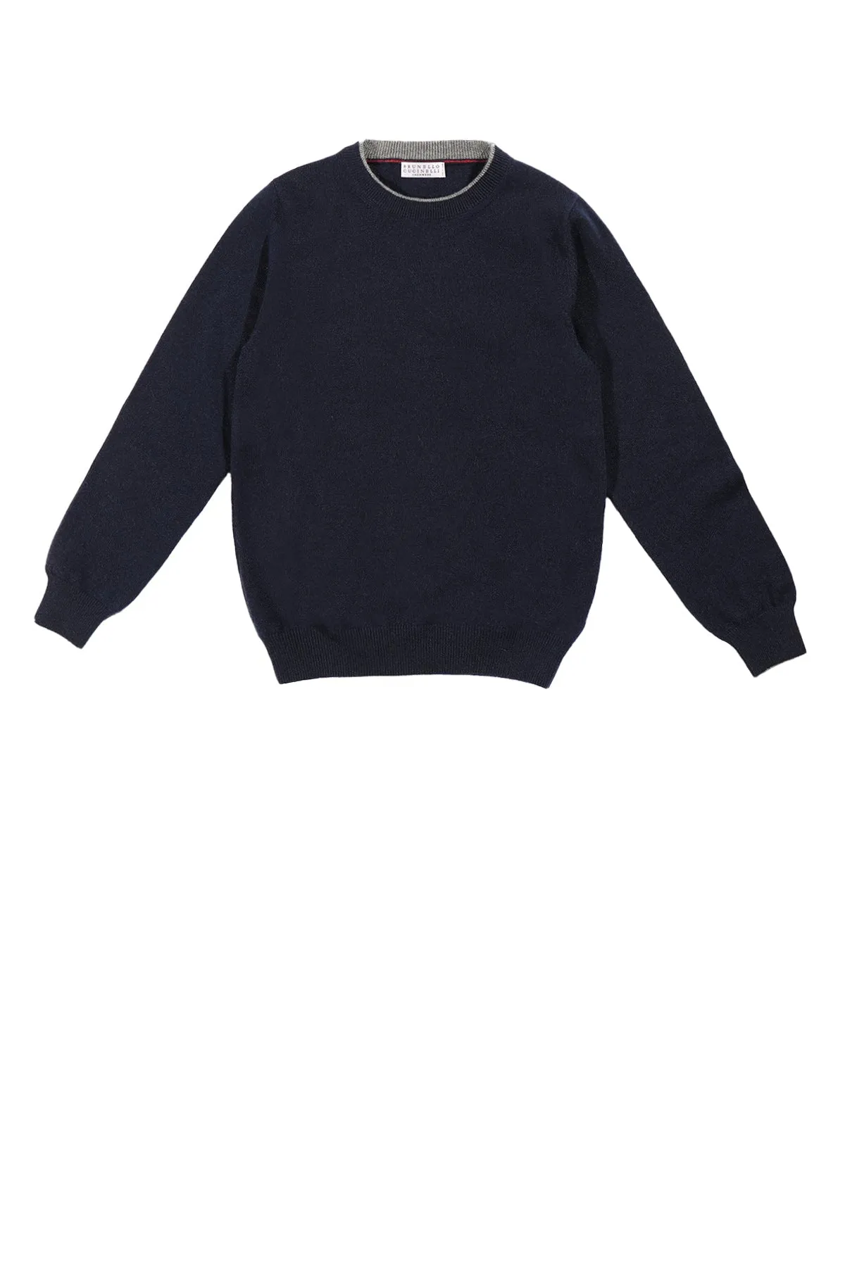 Brunello Cucinelli Kids Contrast Trim Knit Jumper