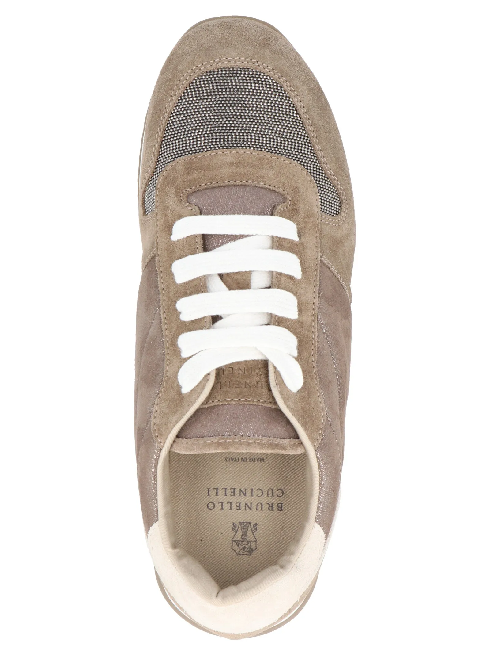 Brunello Cucinelli Kids Panelled Lace-Up Sneakers