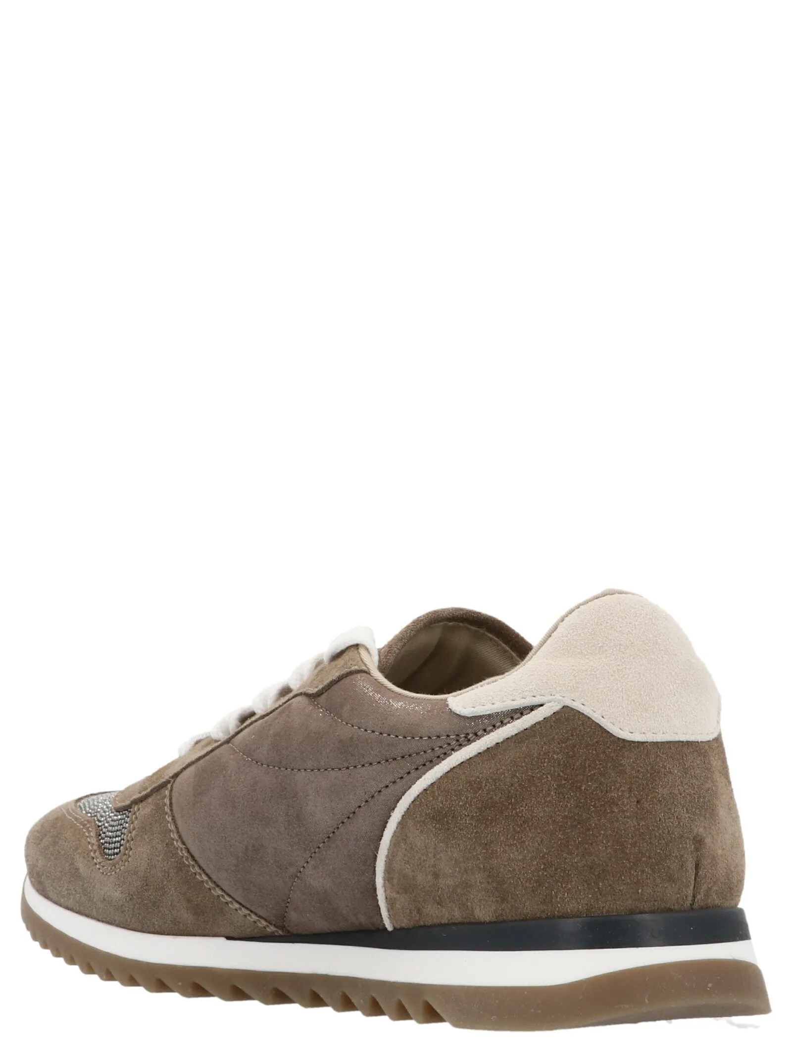 Brunello Cucinelli Kids Panelled Lace-Up Sneakers