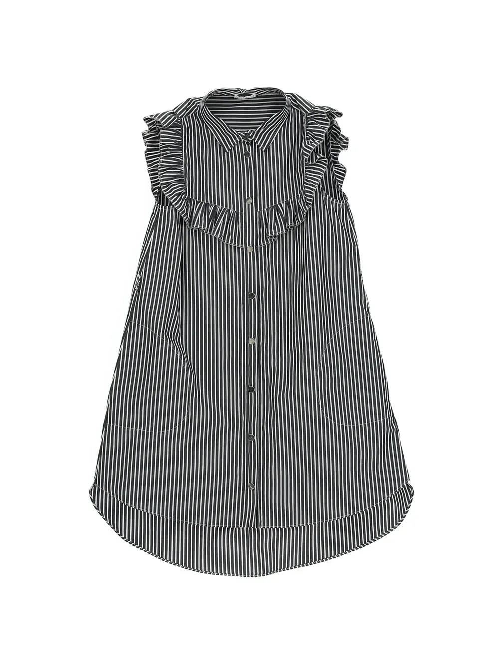 Brunello Cucinelli Kids Striped Sleeveless Dress