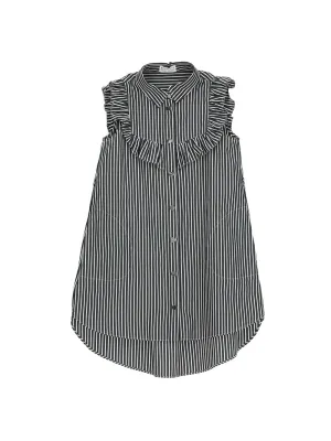 Brunello Cucinelli Kids Striped Sleeveless Dress